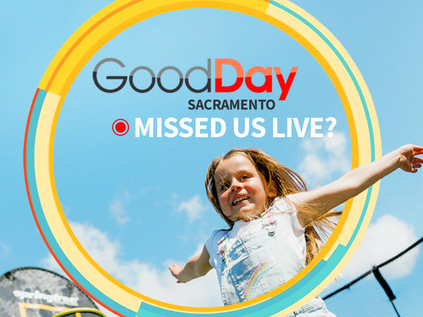Springfree Trampoline live on Good Day Sacramento