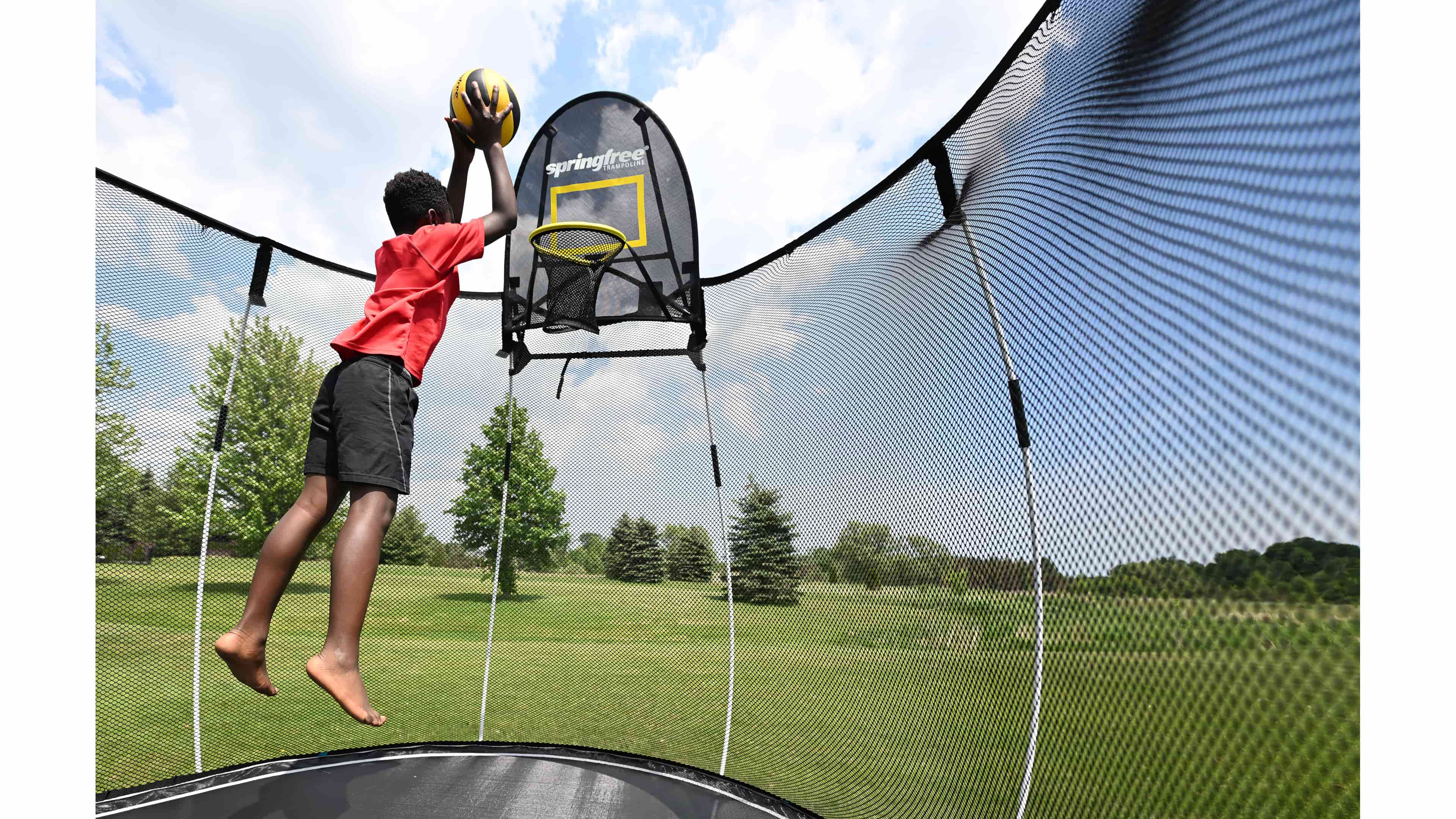 Springfree Trampoline Basketball Hoop Install at Nina Pierson blog
