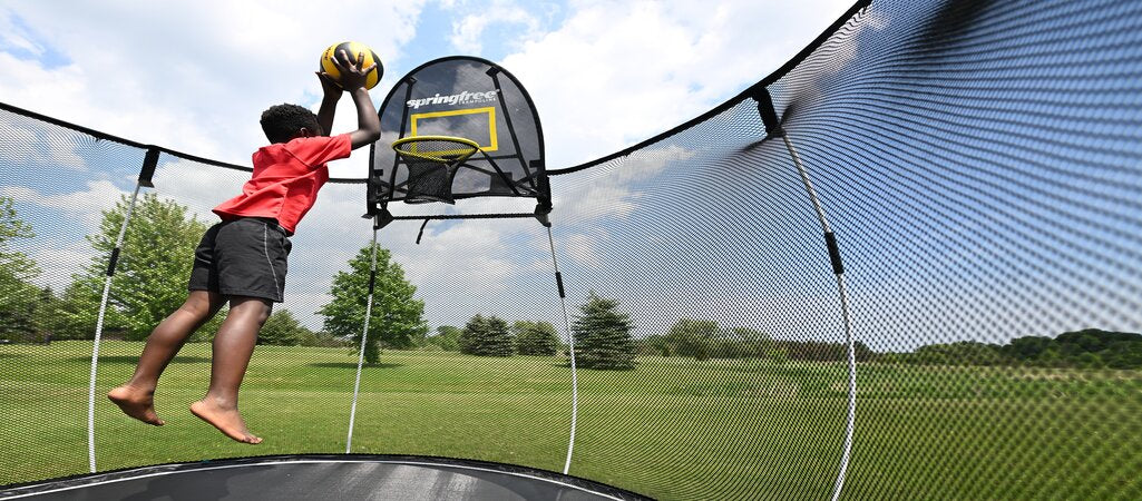 Springfree Trampoline Basketball Hoop Review  