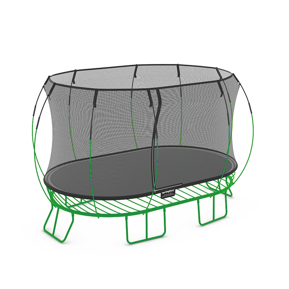 Large Oval 8 ft x 13 ft Springless Trampoline by Springfree