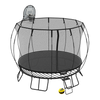 Medium Round Trampoline / Pure Black