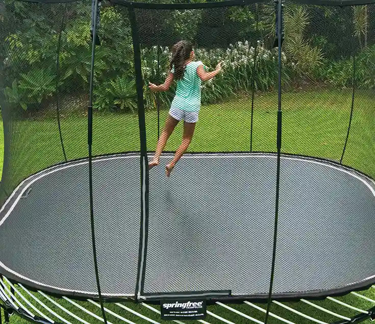 Trampoline green deals