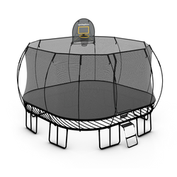 Jumbo Square Trampoline / Pure Black