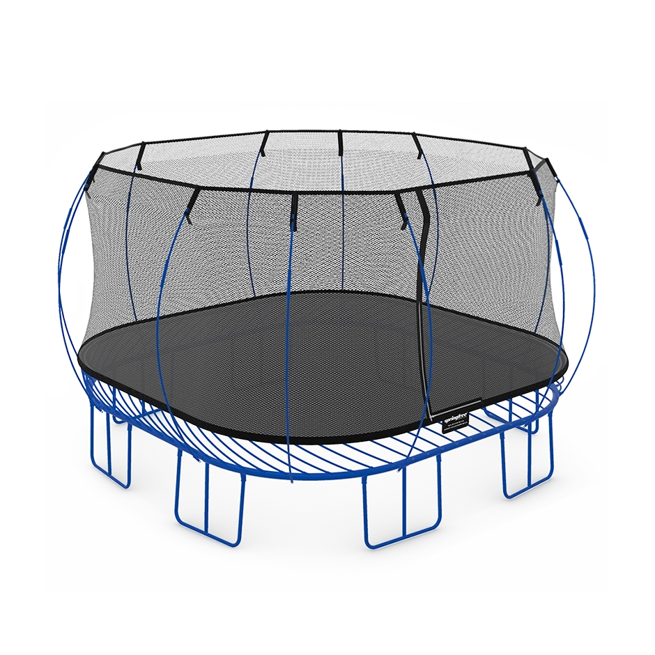 Large square springfree sales trampoline