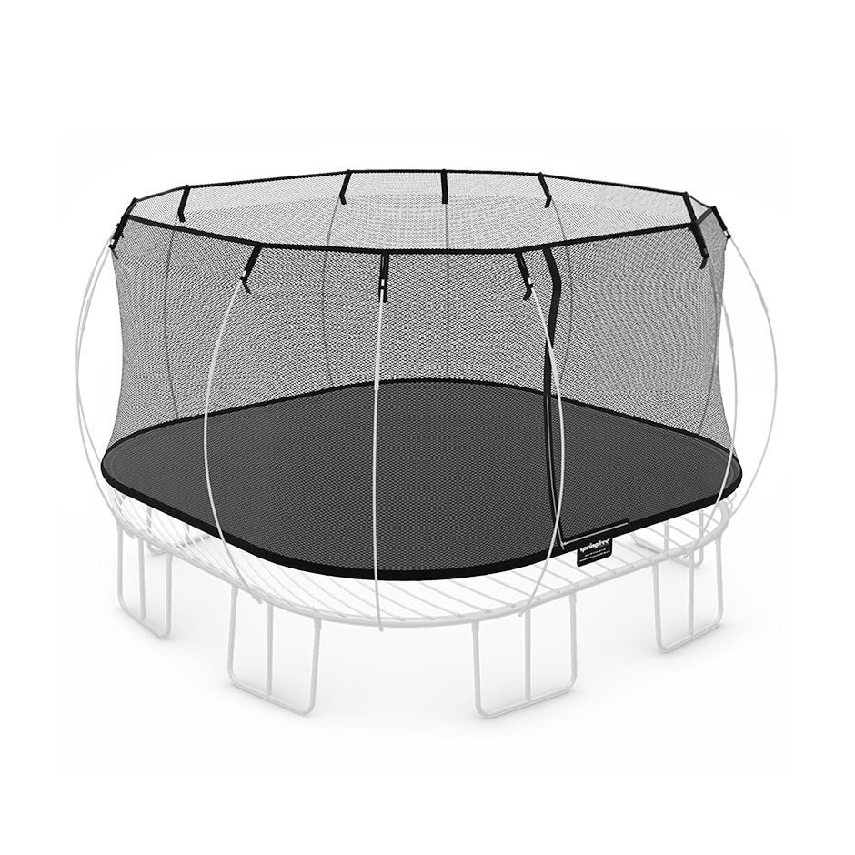 Jumbo square springfree clearance trampoline