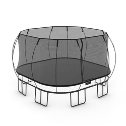 Large top square trampoline
